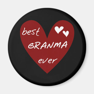 De rode Beste ooit T-shirts Granma en de Giften Magneet