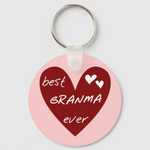 De rode Beste ooit T-shirts Granma en de Giften Sleutelhanger