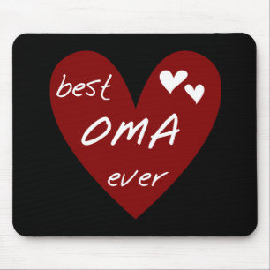 De rode Beste ooit T-shirts Oma en de Giften van Muismat