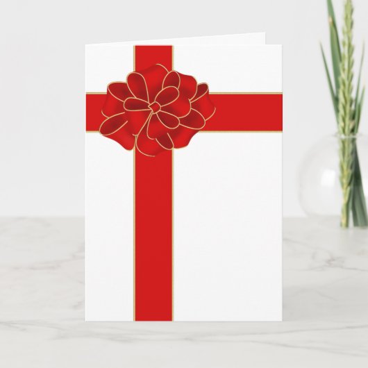 De rode Boog van Kerstmis Feestdagen Kaart (Voorkant)