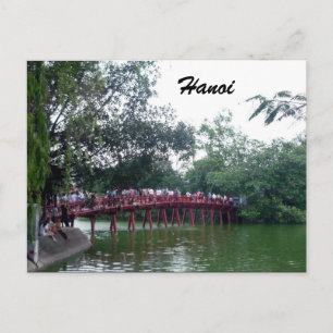 de rode brug van hanoi briefkaart