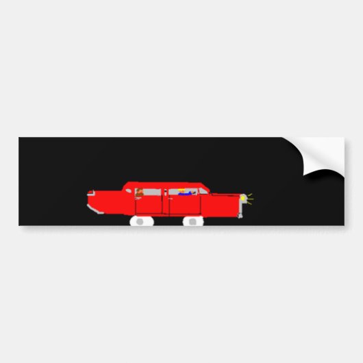 De Rode Bumpersticker (Voorkant)