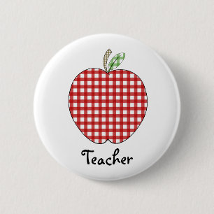 De rode Button van de Leraar van Apple van de