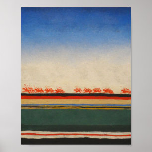 De Rode Cavalerie van Kazimir Malevich Poster