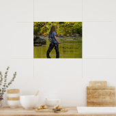 De "Rode cricket"-forel kan niet... Poster (Keuken)