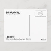 De Rode Depot van de pomp Briefkaart (Achterkant)