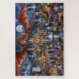De Rode Draak en de Kristallen Stad – Puzzel fan