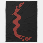 De rode draak fleece deken (Voorkant)