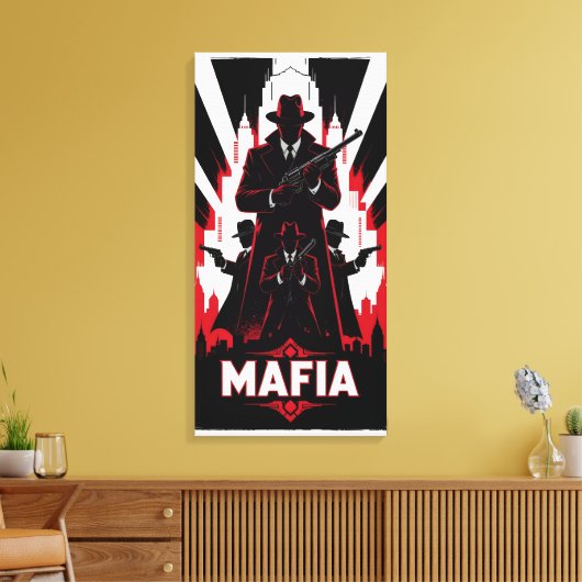 De Rode Eed Canvas Afdruk (Insitu (Woonkamer))