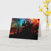 De Rode en Blauwe Hemel van het spookhuis Kaart (Gele Bloem)