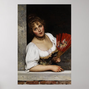 De rode fan poster