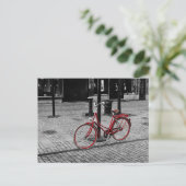 De rode fiets briefkaart (Staand voorkant)