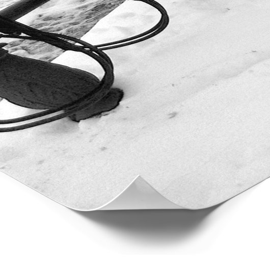 De rode fiets poster (Hoek)