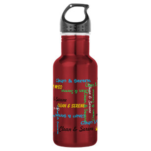De Rode Fles van het water, Schoon en Rustig,