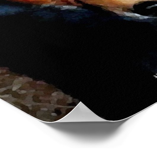 De Rode Fox van Arkansas Poster (Hoek)