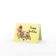 De rode Gelukkige Verjaardag van het Puppy van