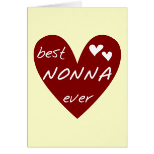 De rode giften van de T-shirts Nonna van het Hart