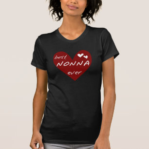 De rode giften van de T-shirts Nonna van het Hart