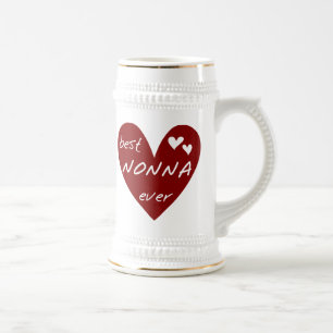 De rode giften van de T-shirts Nonna van het Hart Bierpul