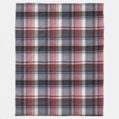 De rode Grijze Plaid van het Geruite Schotse Fleece Deken (Voorkant)