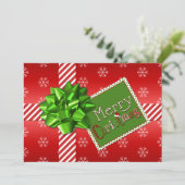 De rode, Groene, Witte Gestreepte Kaart van de (Staand voorkant)