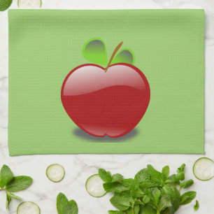 De rode Handdoek van de Keuken van Apple