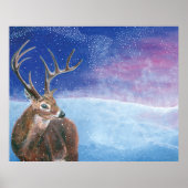 De rode herten (Cervus elaphus) Poster (Voorkant)