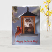 De rode HoofdKaart van Vaderdag Kaart (Gele Bloem)