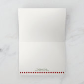 (De rode) Kaart van de Vakantie van 1st Kerstmis (Binnen)