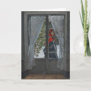 De Rode Kerchief   Claude Monet Kaart