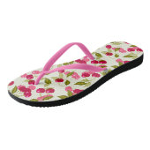 De rode kersen. teenslippers (Schuin)