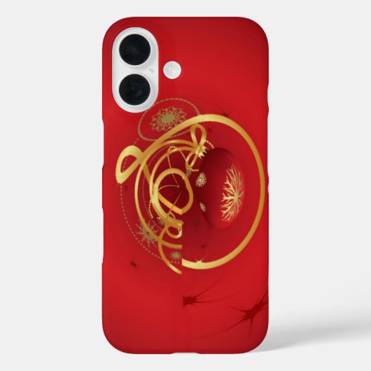 De rode kersttaartjes hebben een verlichte fijne d Case-Mate iPhone case (Achterkant)