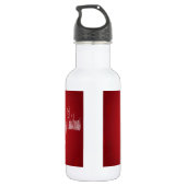 De rode kersttaartjes hebben een verlichte fijne d waterfles  (Achterkant)