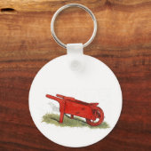 De rode kruiwagen sleutelhanger (Voorkant)