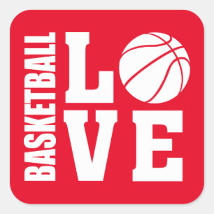 De rode Liefde van het Basketbal, Basketbal Vierkante Sticker