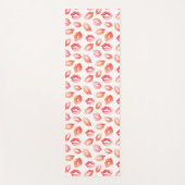 De rode Lippen van de Kussen van de Waterverf Yogamat (Voorkant)