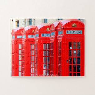De Rode Londense Telefooncel Legpuzzel