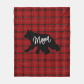 De rode Mamma's van de Plaid dragen Fleece Deken (Voorkant)