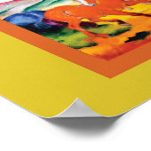 De Rode Paarden van Franz Marc Poster (Hoek)
