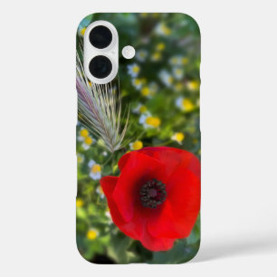 De rode papaver iPhone 16 hoesje