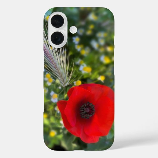 De rode papaver Case-Mate iPhone case (Achterkant)