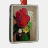 De rode papaver metalen ornament (Rechts)