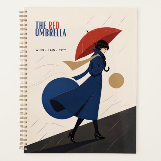 de rode paraplu planner (Voorkant)