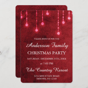 De rode Partij van Kerstmis van het Koord Lichte Kaart