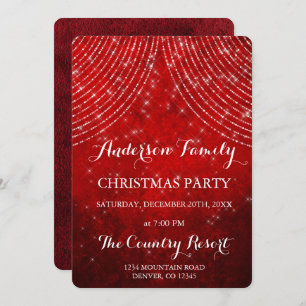 De rode Partij van Kerstmis van het Koord Lichte Kaart