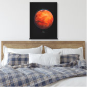 De rode planeet: Mars Waterverf Canvas Afdruk (Insitu (Slaapkamer))