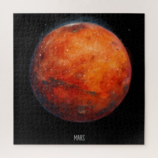 De rode planeet: Mars Waterverf Legpuzzel (Verticaal)