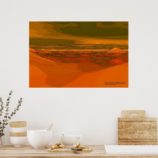 De Rode Planet Poster (Keuken)