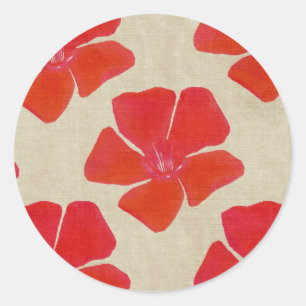 De rode Stickers van de Bloem