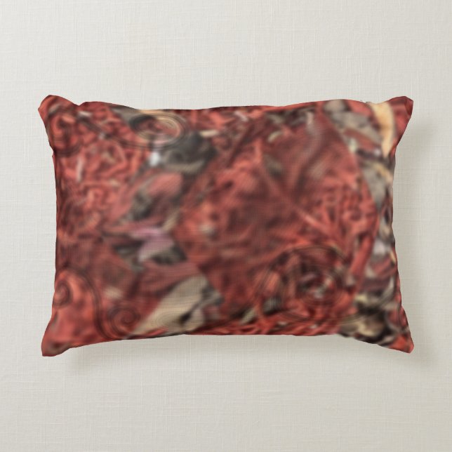 De rode Struik Accent Kussen (Voorkant)